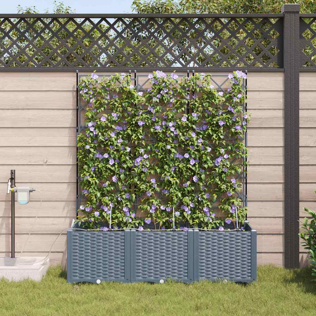 Garden Light grey 120 x 40 x 142 cm Steel