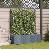 Garden Light grey 120 x 40 x 142 cm Steel