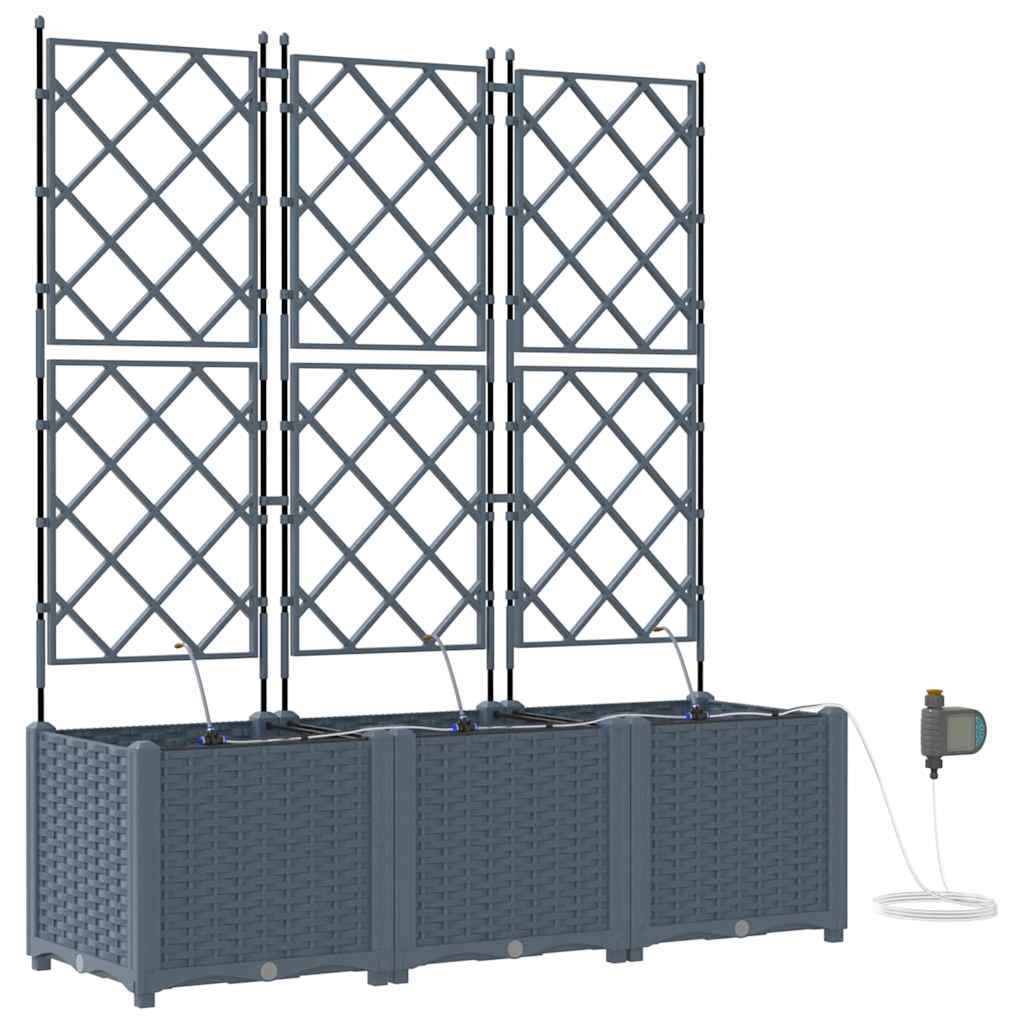 Garden Light grey 120 x 40 x 142 cm Steel