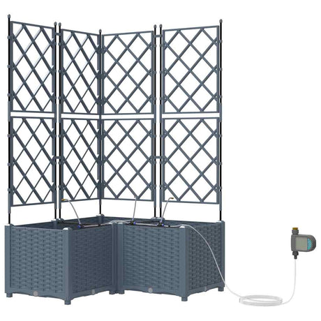 Garden Light grey 80 x 80 x 142 cm Steel