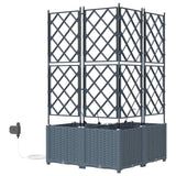 Garden Light grey 80 x 80 x 142 cm Steel