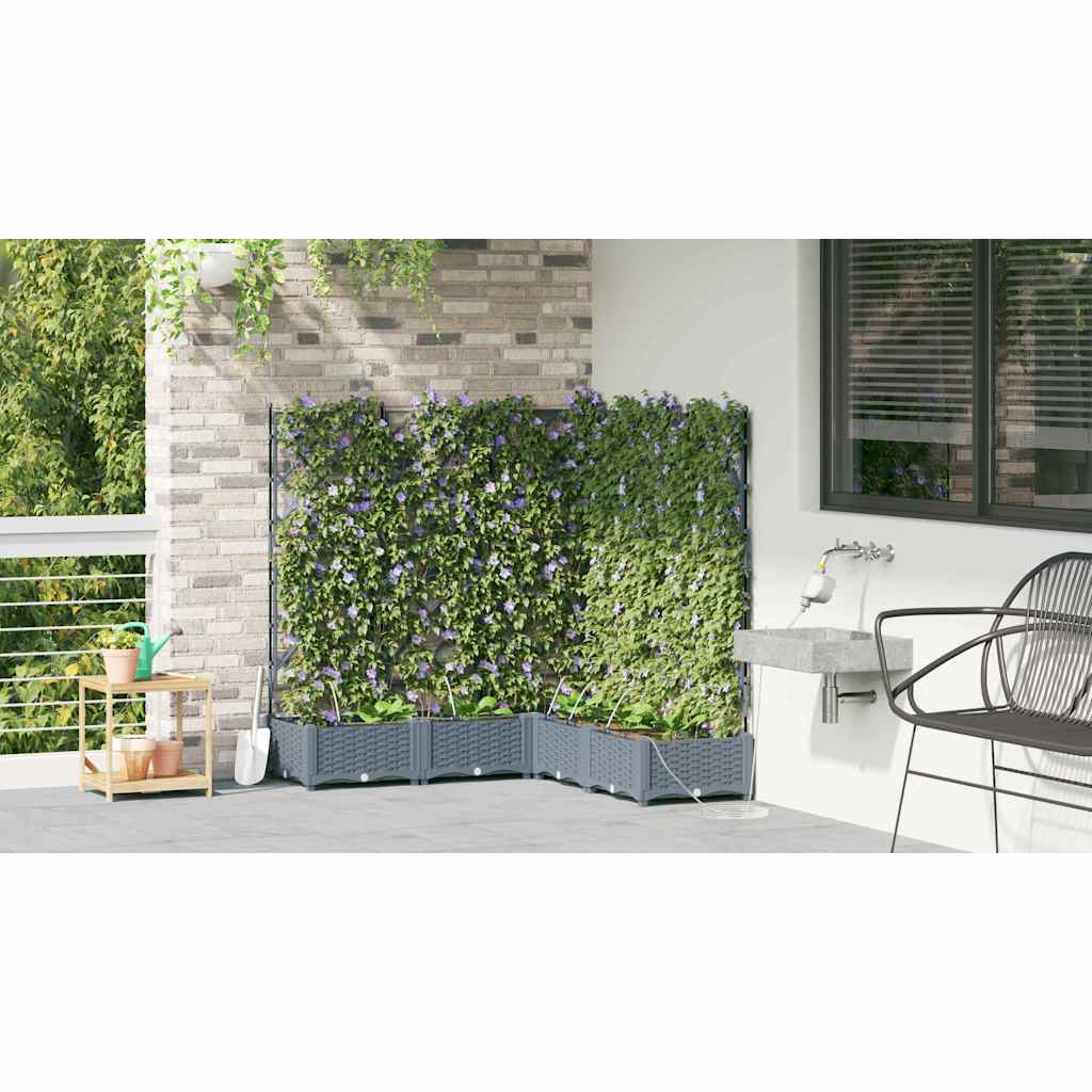 Garden Light grey 120 x 120 x 126 cm Steel