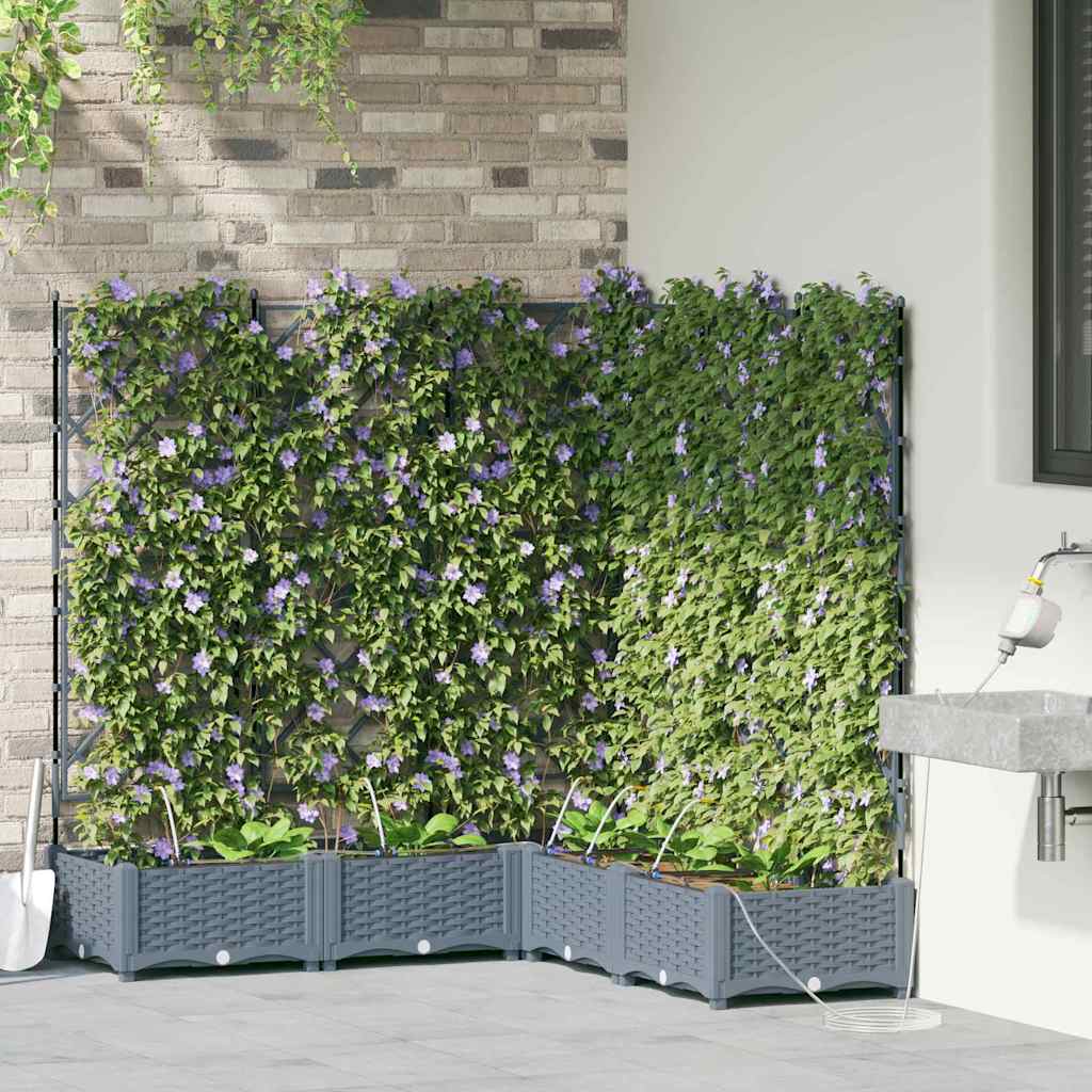 Garden Light grey 120 x 120 x 126 cm Steel