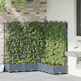 Garden Light grey 120 x 120 x 126 cm Steel