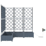 Garden Light grey 120 x 120 x 126 cm Steel