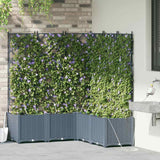 Garden Light grey 120 x 120 x 142 cm Steel