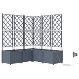 Garden Light grey 120 x 120 x 142 cm Steel