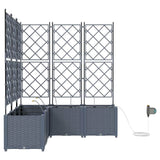 Garden Light grey 120 x 120 x 142 cm Steel