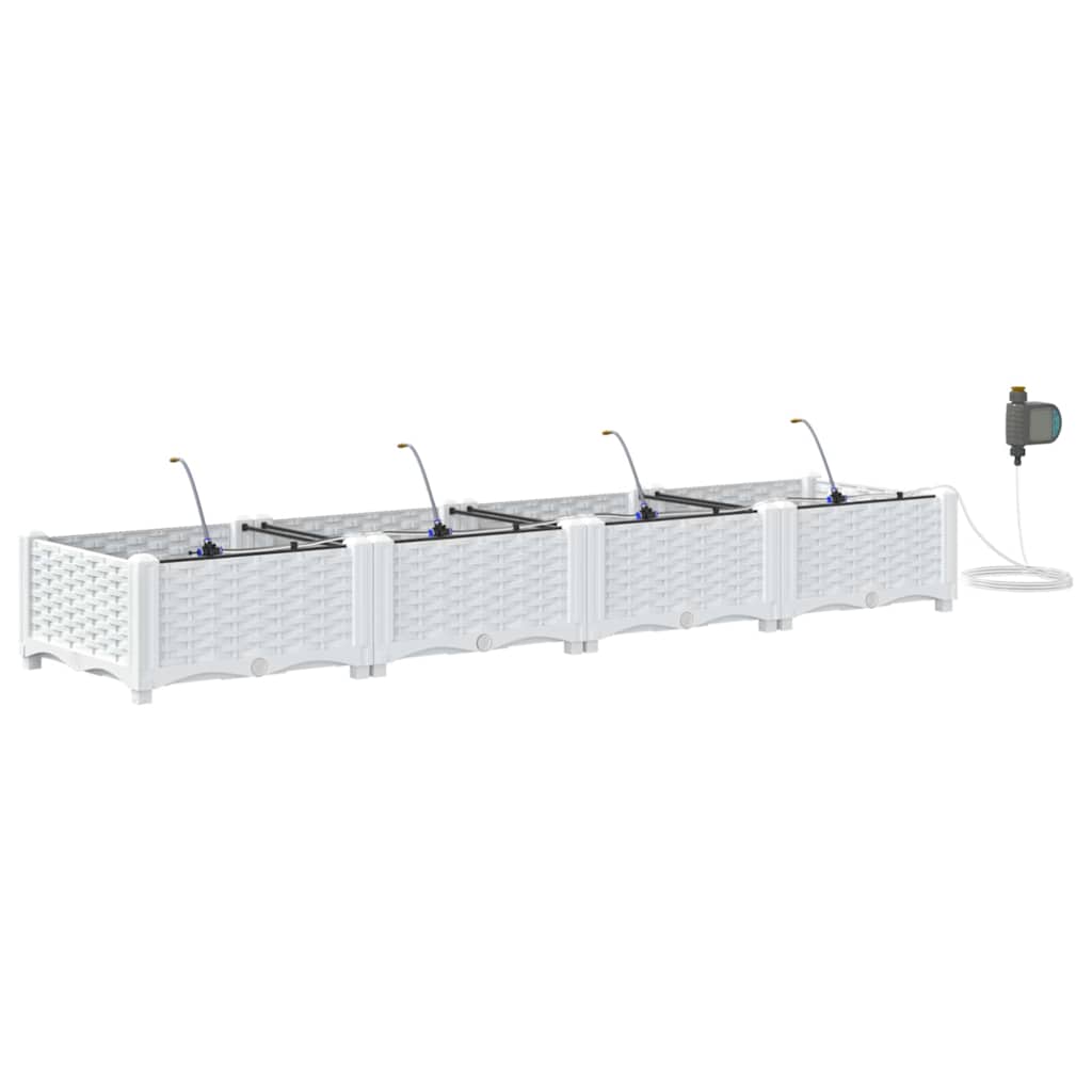 Garden White 160 x 40 x 22 cm Steel