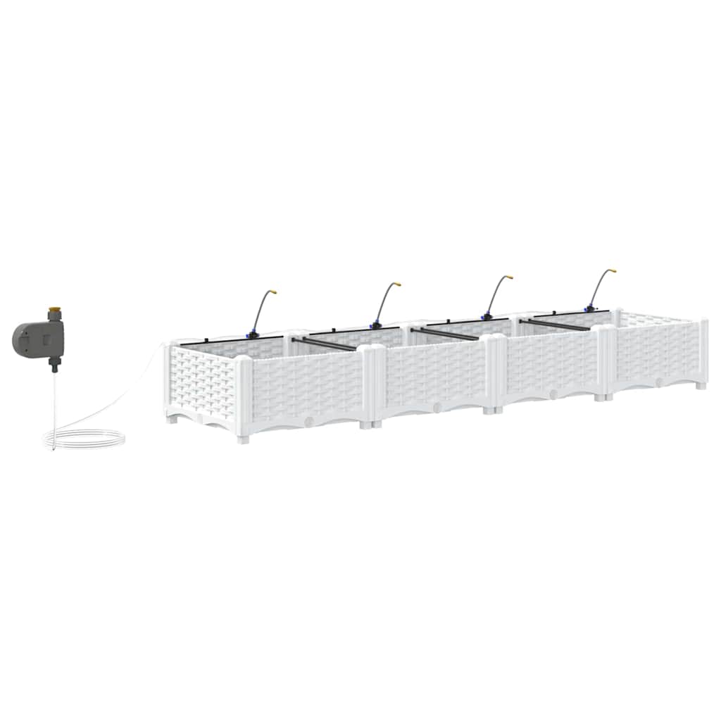 Garden White 160 x 40 x 22 cm Steel
