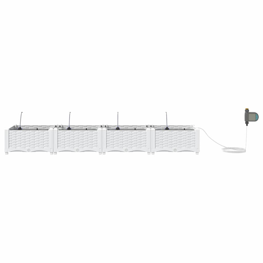 Garden White 160 x 40 x 22 cm Steel