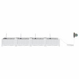 Garden White 160 x 40 x 22 cm Steel