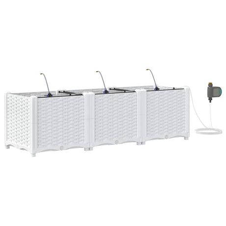 Garden White 120 x 40 x 37.5 cm Steel