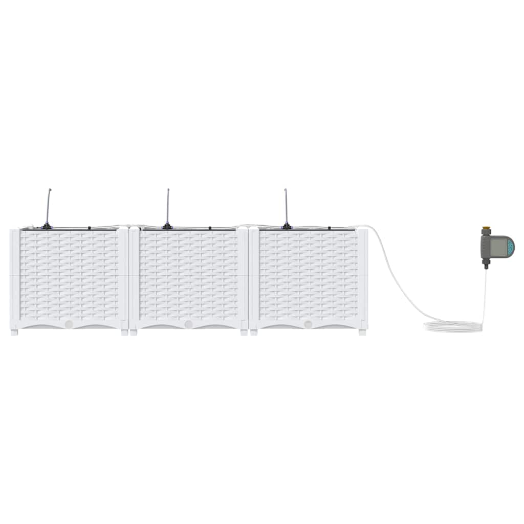 Garden White 120 x 40 x 37.5 cm Steel