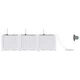 Garden White 120 x 40 x 37.5 cm Steel
