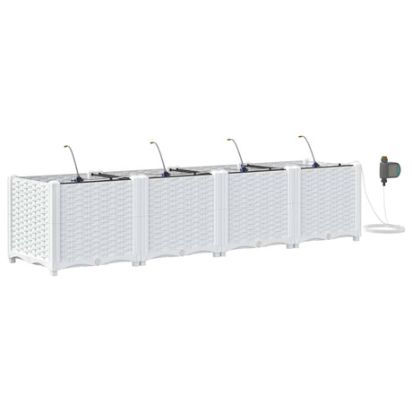Garden White 160 x 40 x 37.5 cm Steel