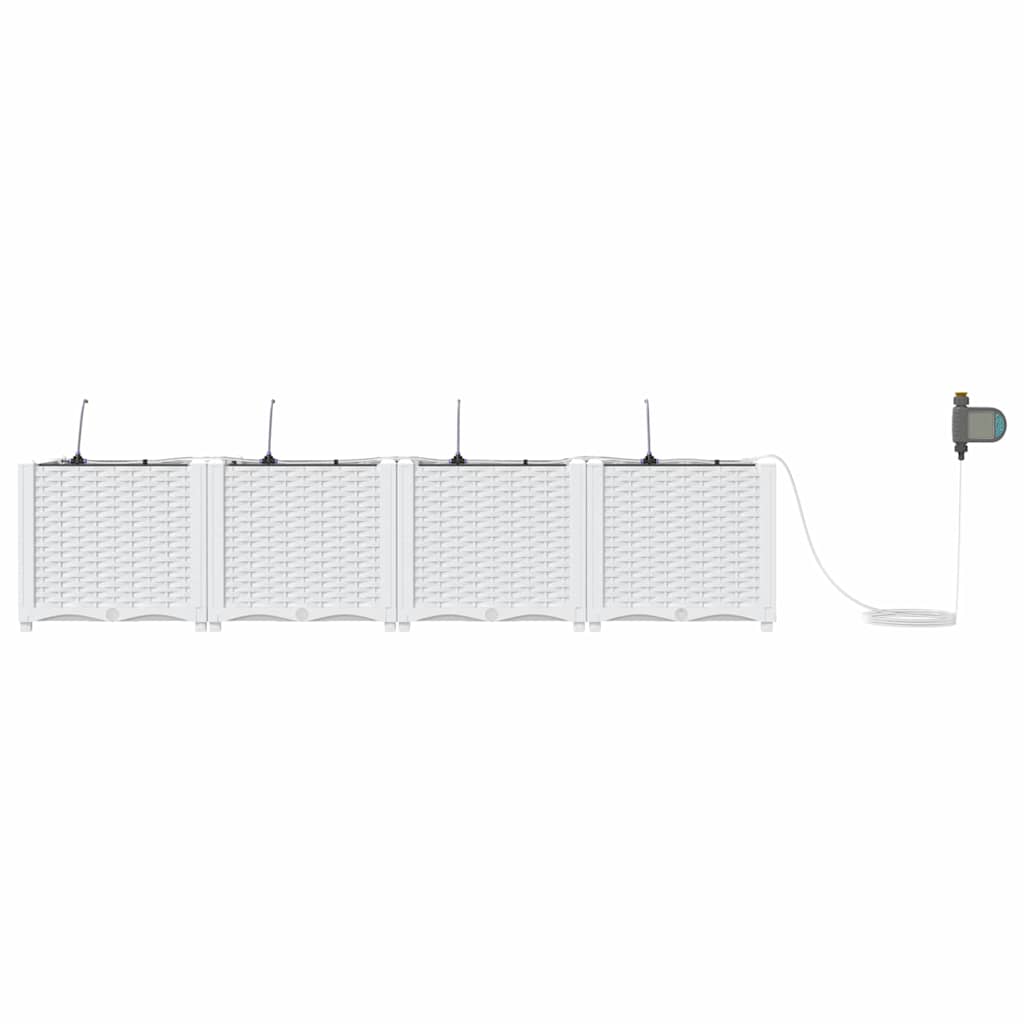 Garden White 160 x 40 x 37.5 cm Steel
