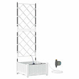Garden White 40 x 40 x 126 cm Steel