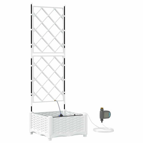 Garden White 40 x 40 x 126 cm Steel