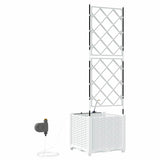 Garden White 40 x 40 x 142 cm Steel
