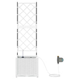 Garden White 40 x 40 x 142 cm Steel