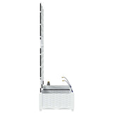 Garden White 80 x 40 x 126 cm Steel