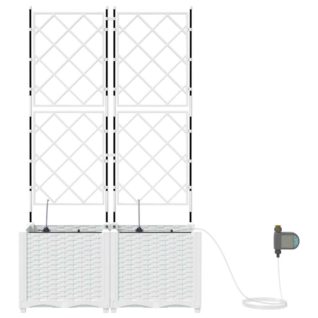 Garden White 80 x 40 x 142 cm Steel