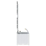 Garden White 80 x 40 x 142 cm Steel