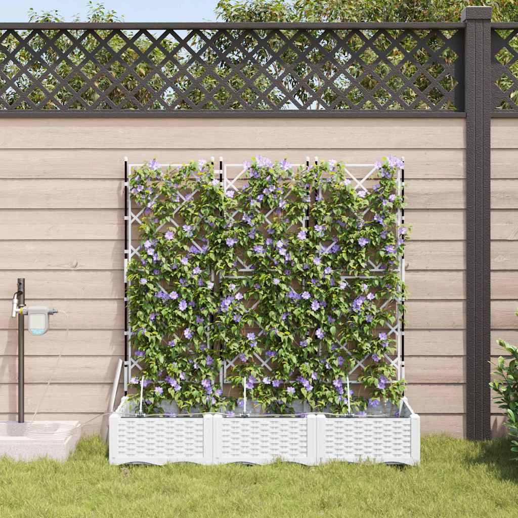 Garden White 120 x 40 x 126 cm Steel