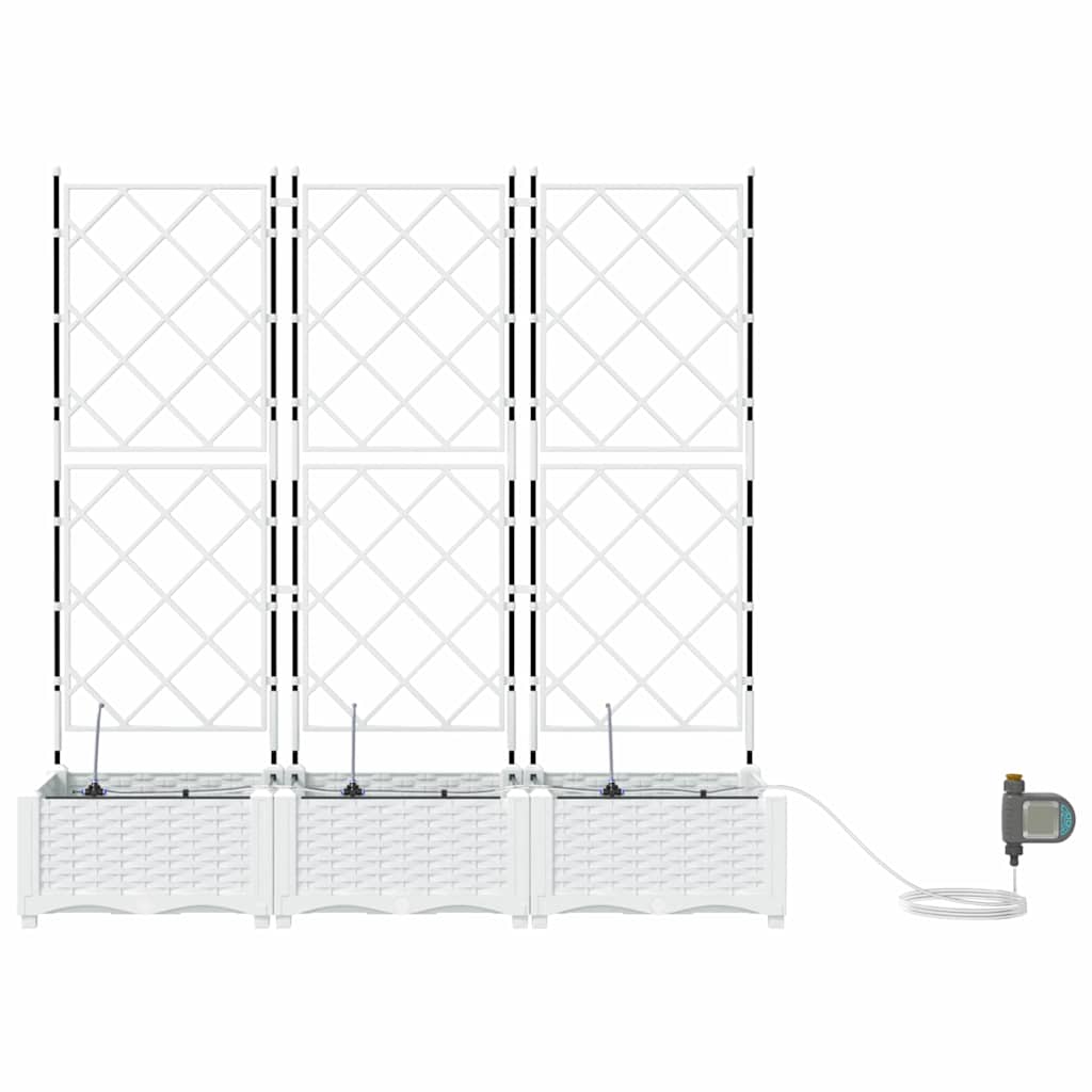 Garden White 120 x 40 x 126 cm Steel