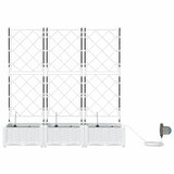 Garden White 120 x 40 x 126 cm Steel