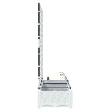 Garden White 120 x 40 x 126 cm Steel