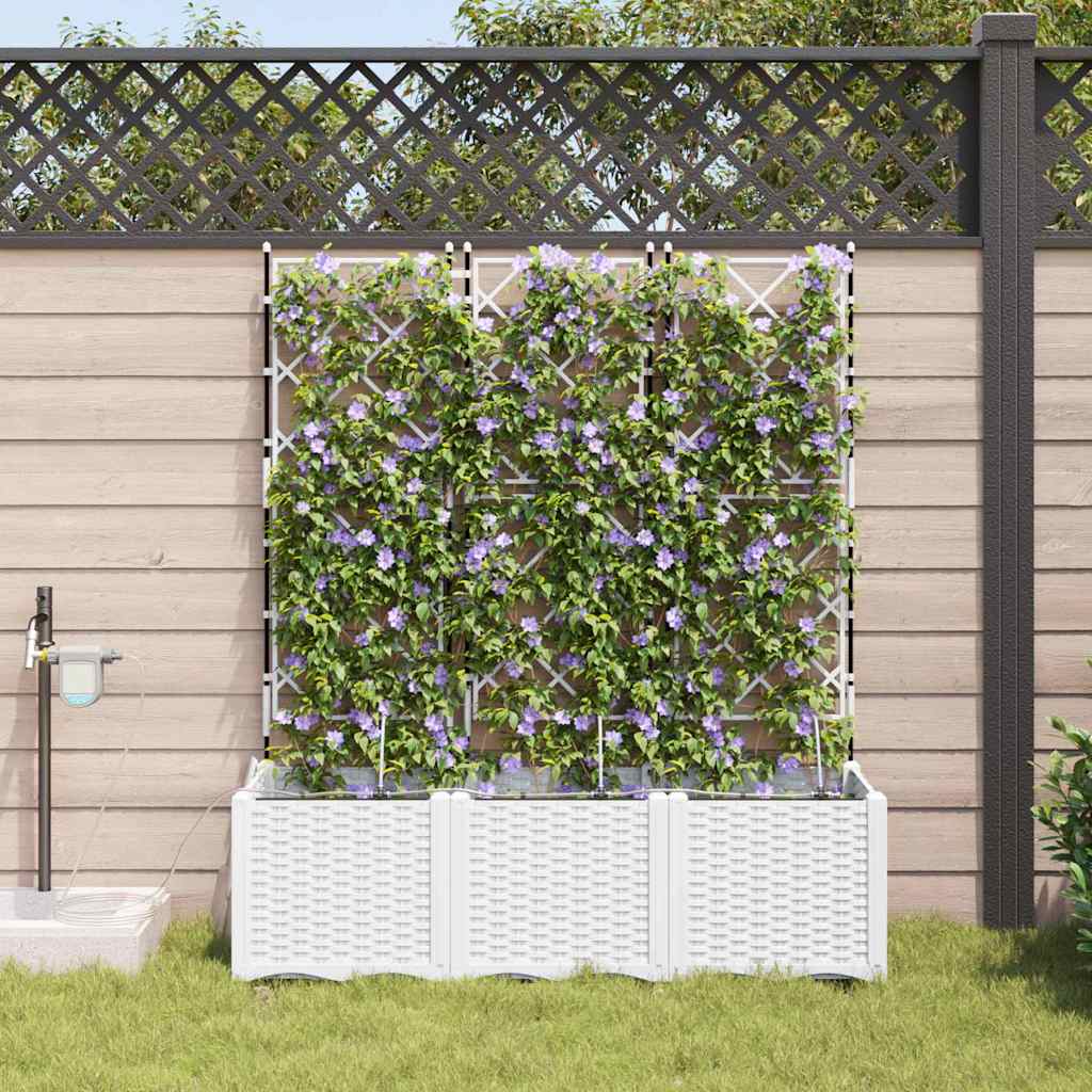 Garden White 120 x 40 x 142 cm Steel