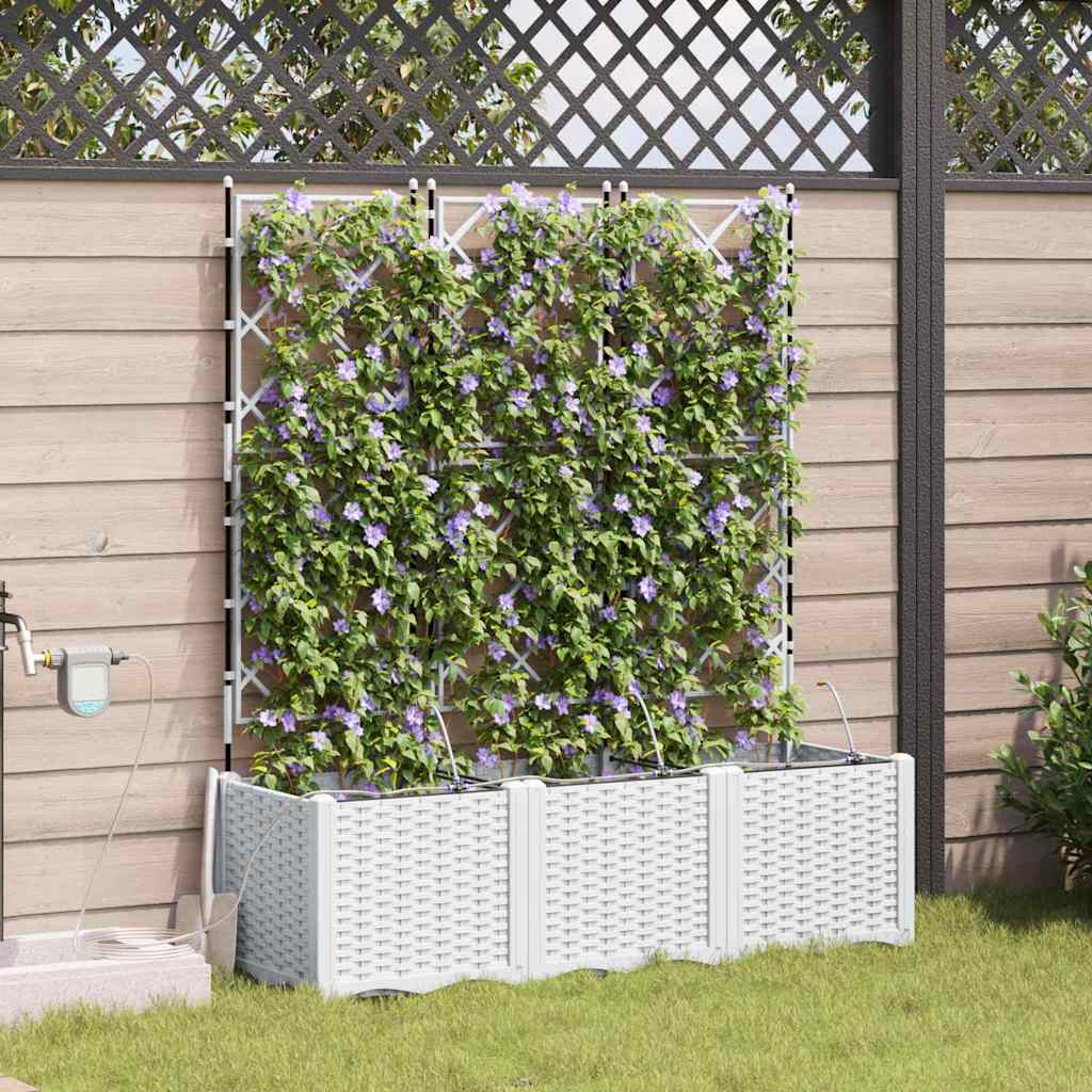 Garden White 120 x 40 x 142 cm Steel