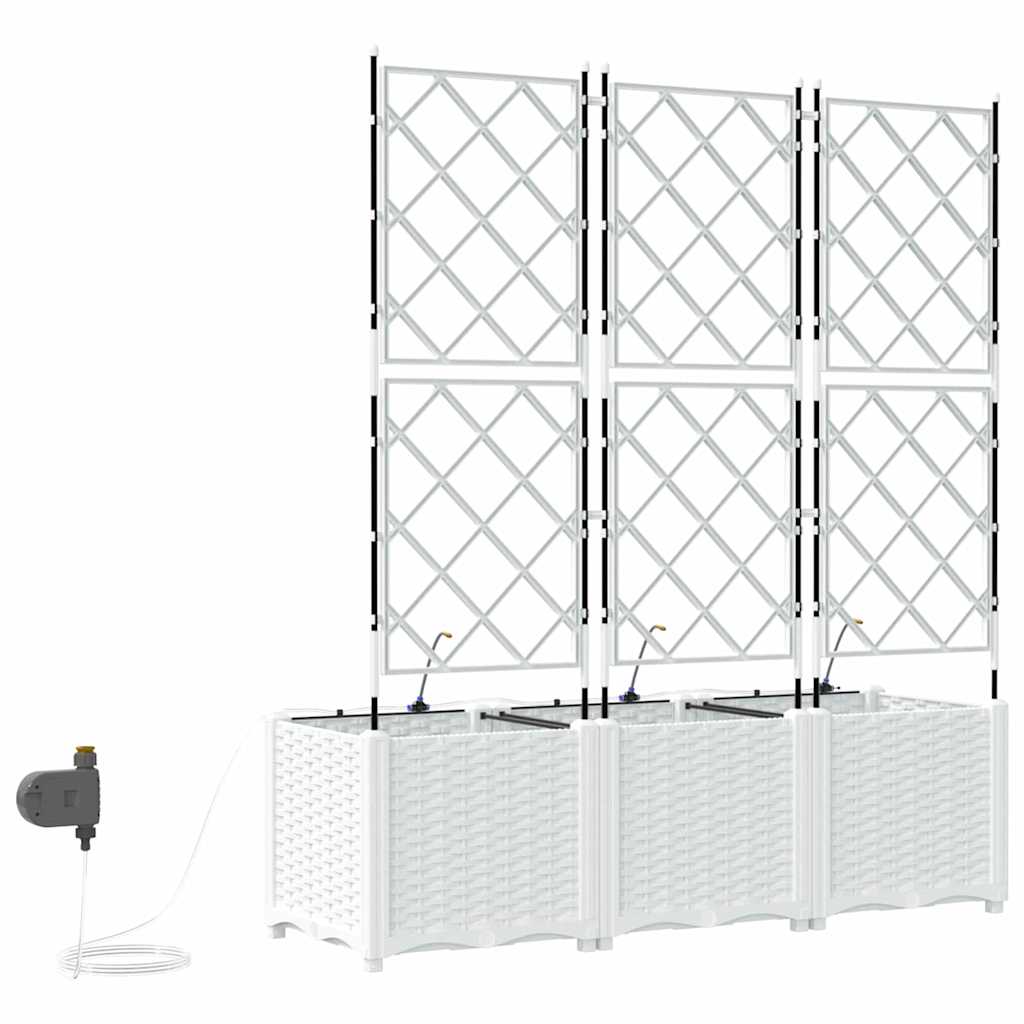 Garden White 120 x 40 x 142 cm Steel