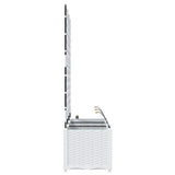 Garden White 120 x 40 x 142 cm Steel