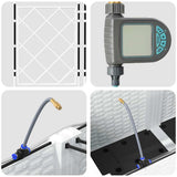 Garden White 80 x 80 x 142 cm Steel