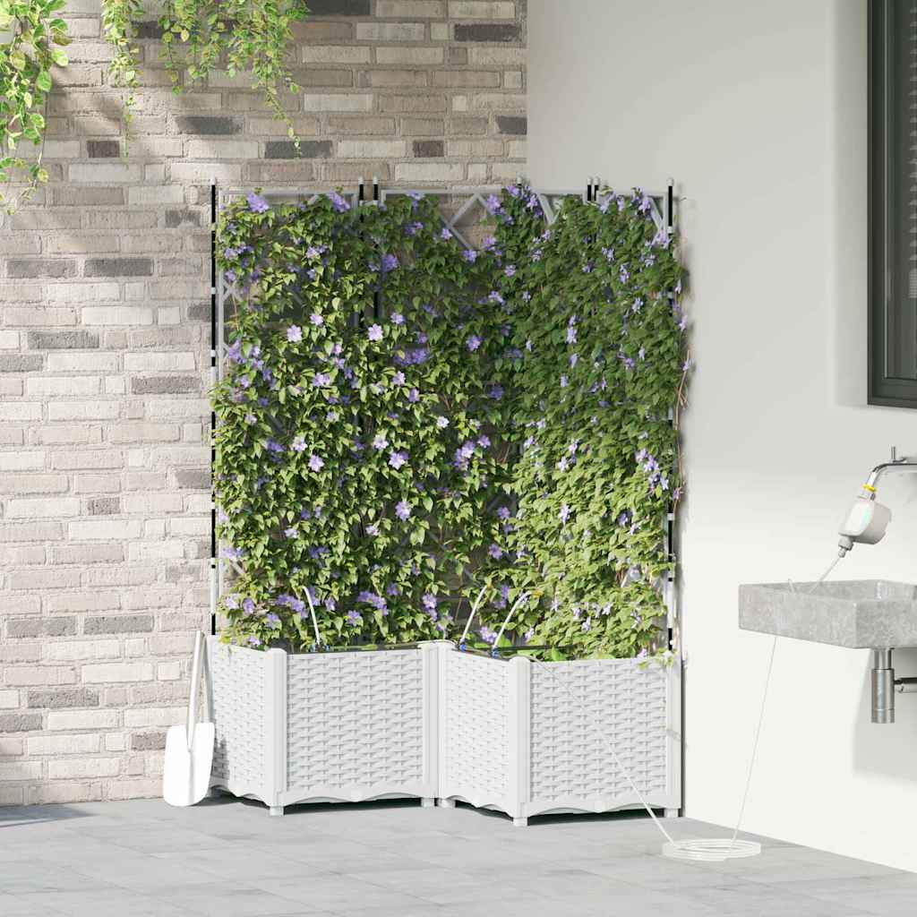 Garden White 80 x 80 x 142 cm Steel