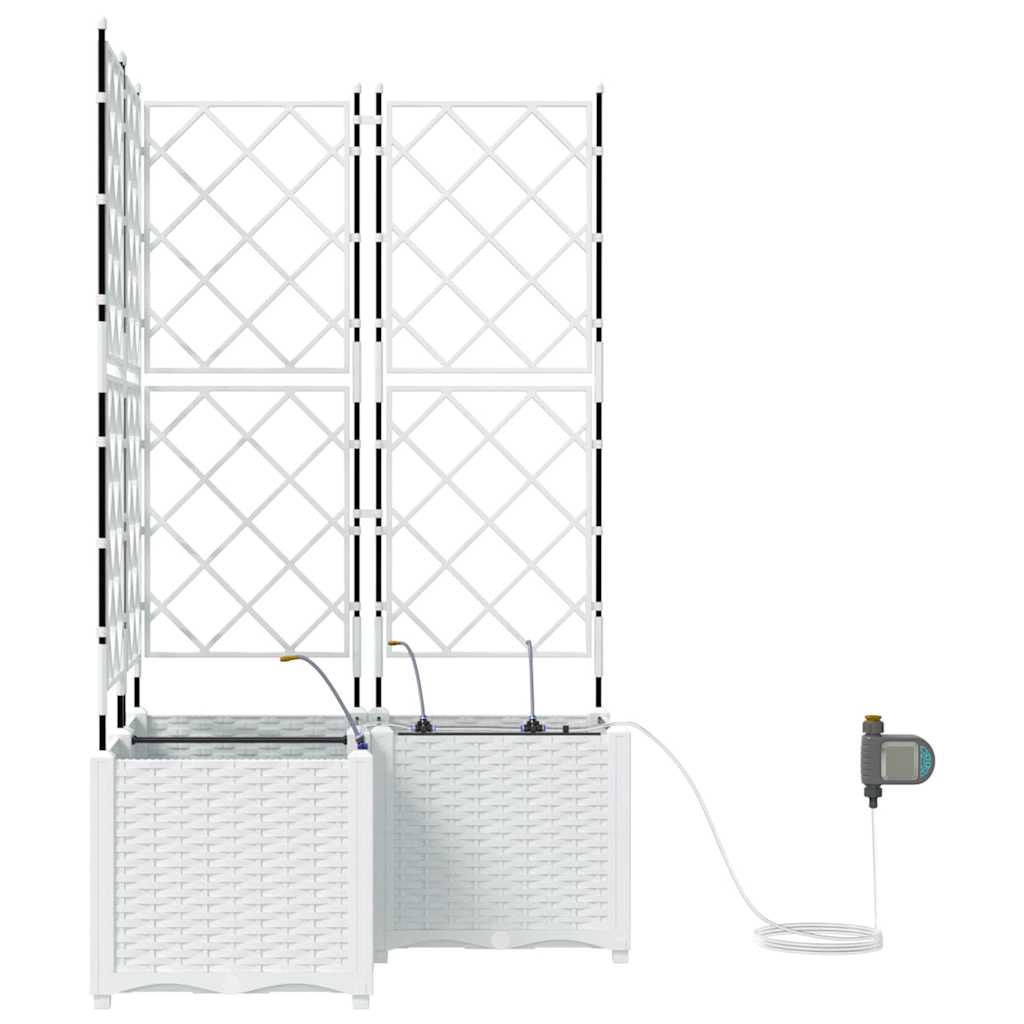 Garden White 80 x 80 x 142 cm Steel