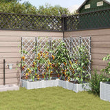 Garden White 120 x 120 x 126 cm Steel