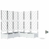 Garden White 120 x 120 x 126 cm Steel
