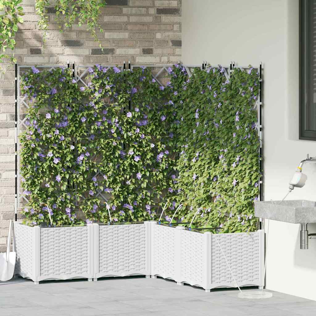 Garden White 120 x 120 x 142 cm Steel