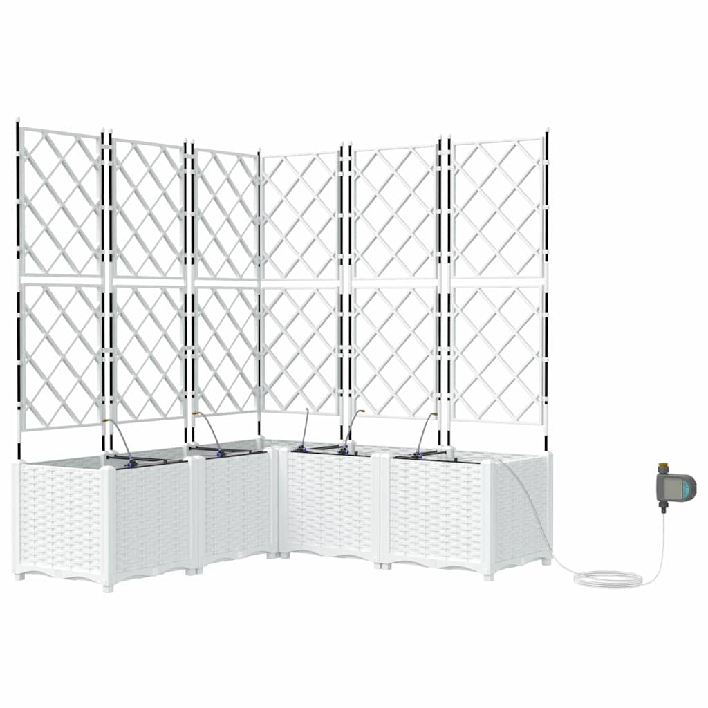 Garden White 120 x 120 x 142 cm Steel