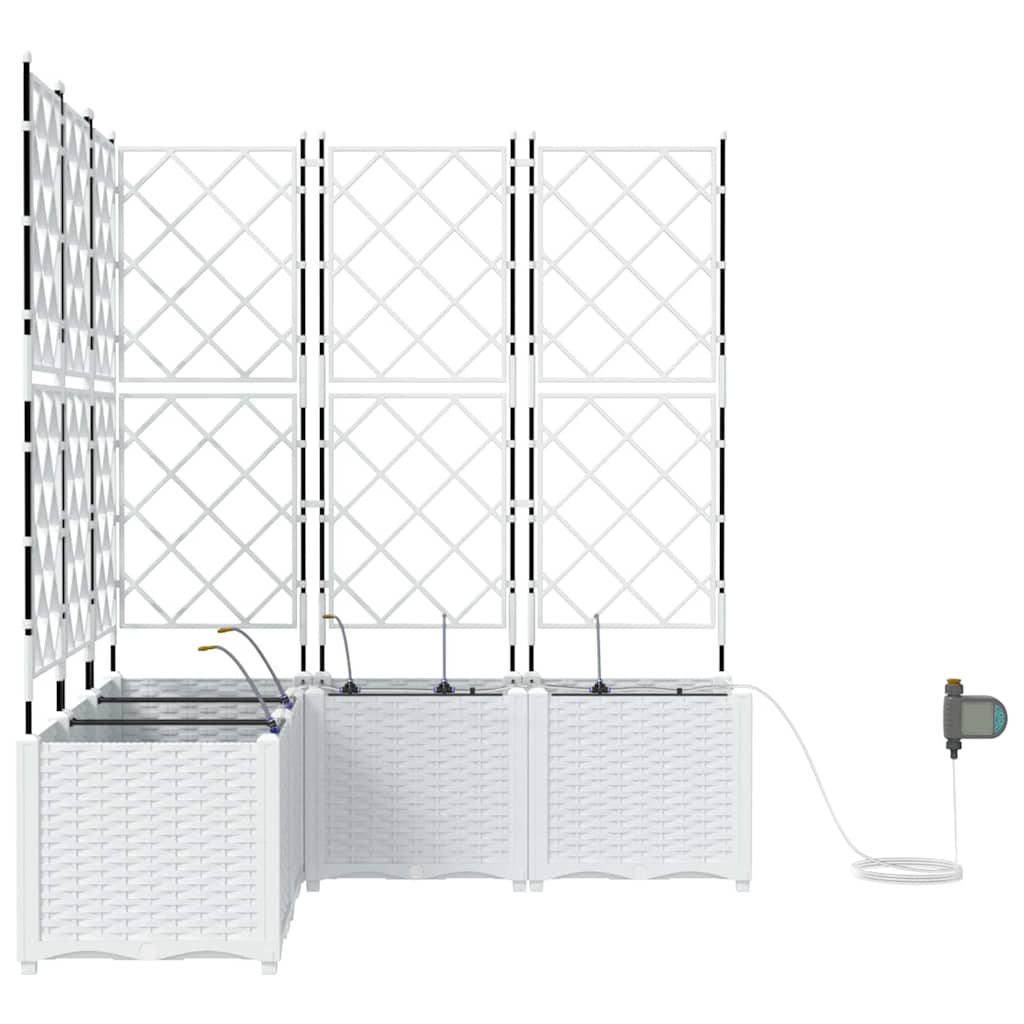 Garden White 120 x 120 x 142 cm Steel