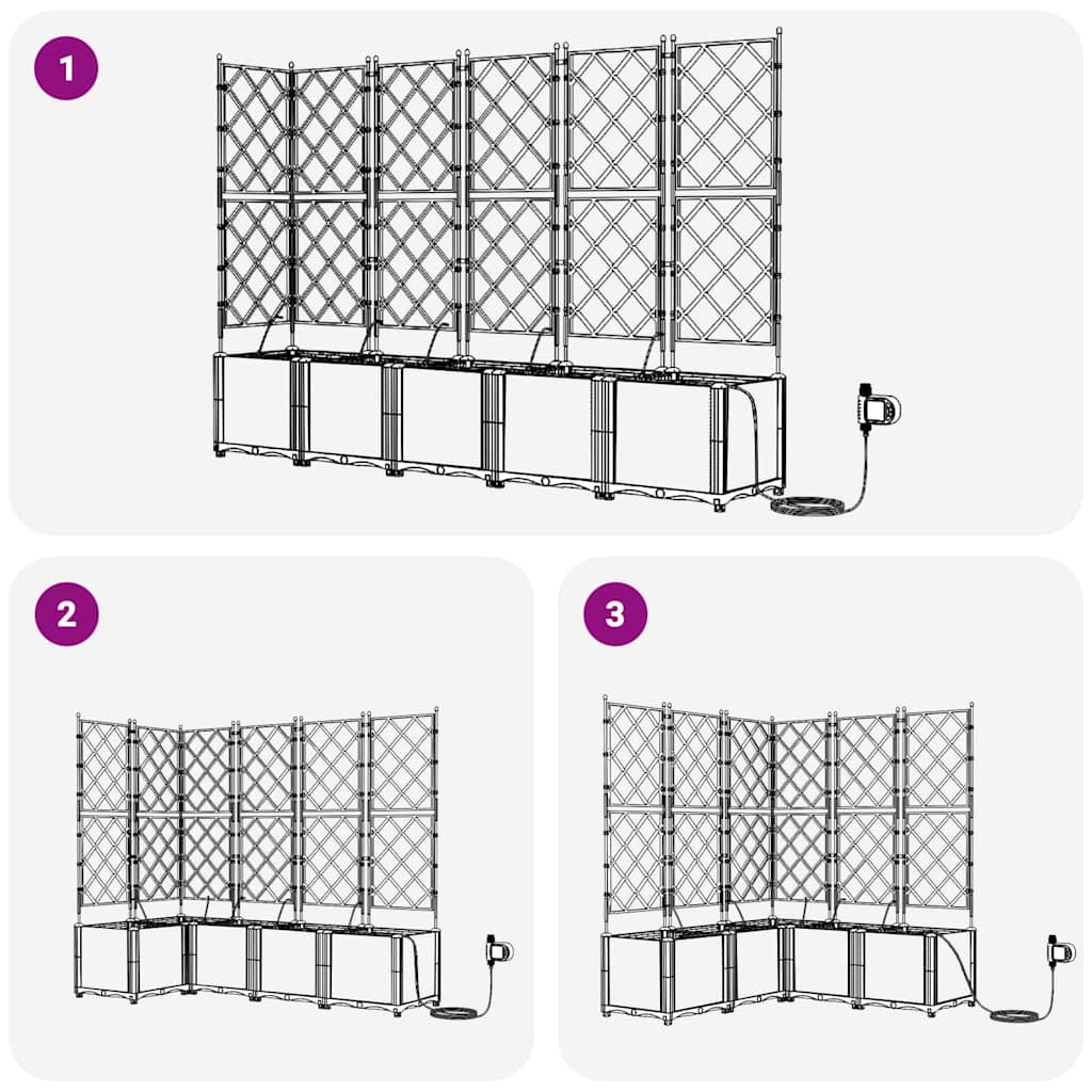 Garden White 120 x 120 x 142 cm Steel