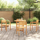 5 Piece Garden Dining Set Solid Wood Acacia