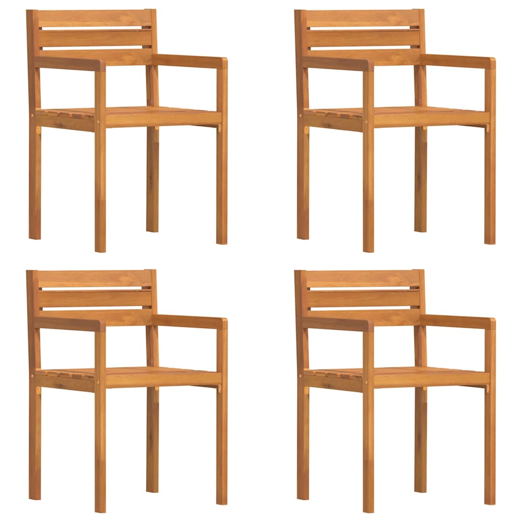 5 Piece Garden Dining Set Solid Wood Acacia