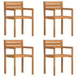 5 Piece Garden Dining Set Solid Wood Acacia