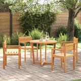 5 Piece Garden Dining Set Solid Wood Acacia
