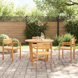5 Piece Garden Dining Set Solid Wood Acacia